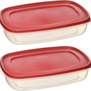 Rubbermaid Food Storage 1.5 Gallon 2 Containers with Easy-Find Lids