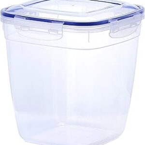 Superio Plastic Food Storage Containers with airtight Lid for Pantry, Fridge- BPA Free, Leakproof Sealed Container- Microwave, Dishwasher and Freezer Safe, Clear (20 Cup)