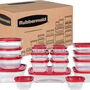 Rubbermaid EasyStore Containers, 38-Piece Set, Food Storage Containers, Food Storage Containers with Lids