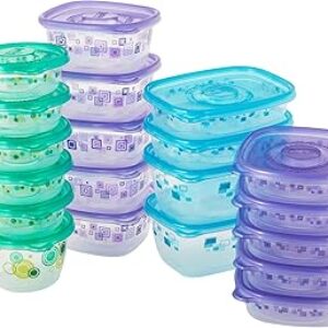 Glad Food Storage Containers – Food Container Variety Pack – 20 Containers – 40 Piece Set