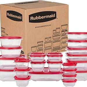 Rubbermaid EasyStore Containers, 44-Piece Set, Food Storage Containers, Food Storage Containers with Lids
